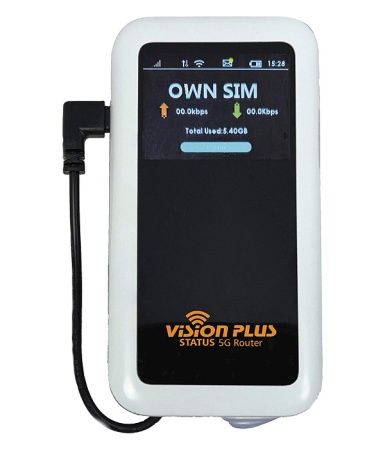 Vision Plus Status 270 5G WiFi Antenna + 5G Router - Black